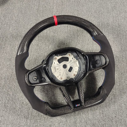 Custom LED Carbon Fiber Steering Wheel for BMW G Series (G20 G30 G80)