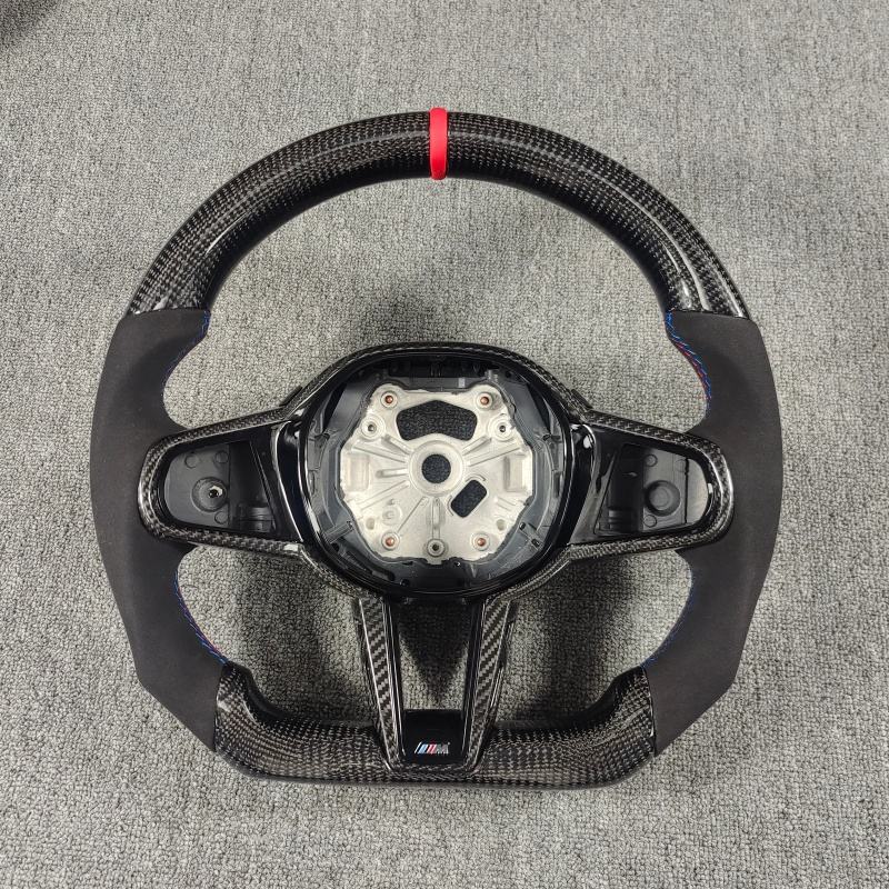 Custom LED Carbon Fiber Steering Wheel for BMW G Series (G20 G30 G80)
