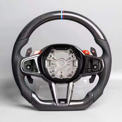 Custom LED Carbon Fiber Steering Wheel for BMW G Series (G20 G30 G80)