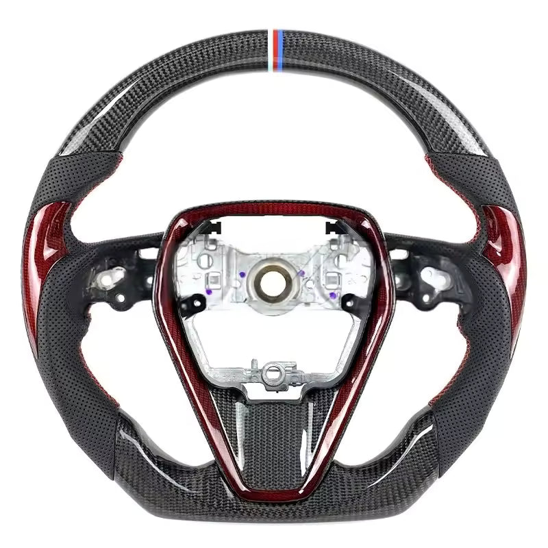 Custom LED Carbon Fiber Steering Wheel for Toyota Camry 8th Gen (2018-2024)