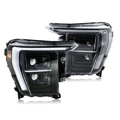 Ford F-150 Projection LED Headlights - Sequential Turn Signal DRL