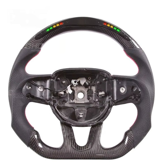 Custom LED RGB Carbon Fiber Steering Wheel for Dodge Challenger (2015-2024)