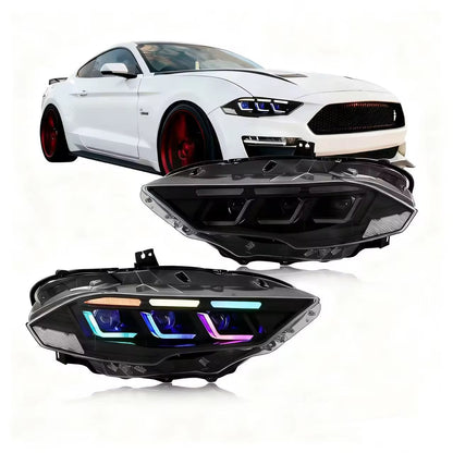 RGB Mustang Headlights 2018+ - Plug and Play