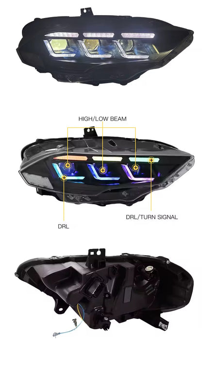 RGB Mustang Headlights 2018+ - Plug and Play