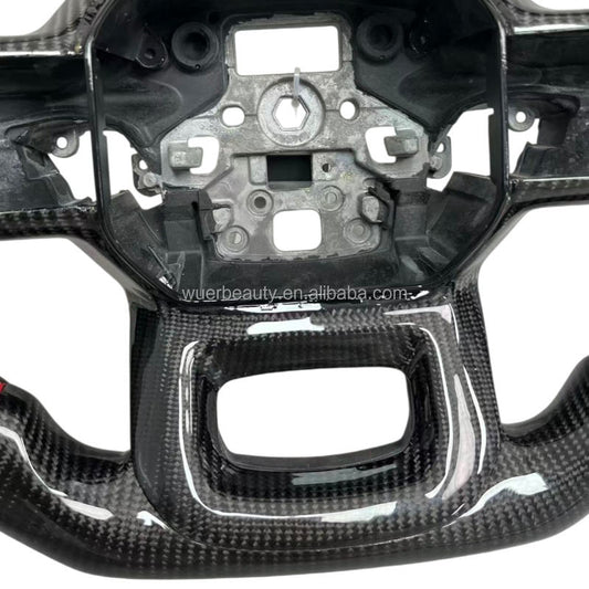 Custom LED RGB Carbon Fiber Steering Wheel for Ford F-150 (2015-2024)