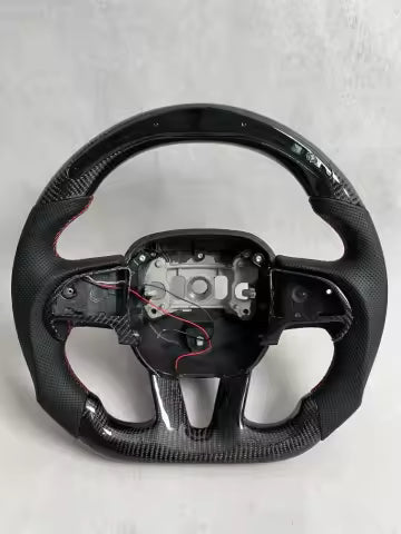 Custom LED RGB Carbon Fiber Steering Wheel for Dodge Challenger (2015-2024)